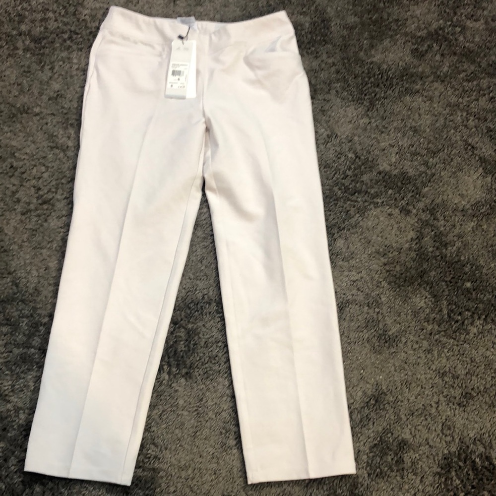 adidas White Ankle Pants